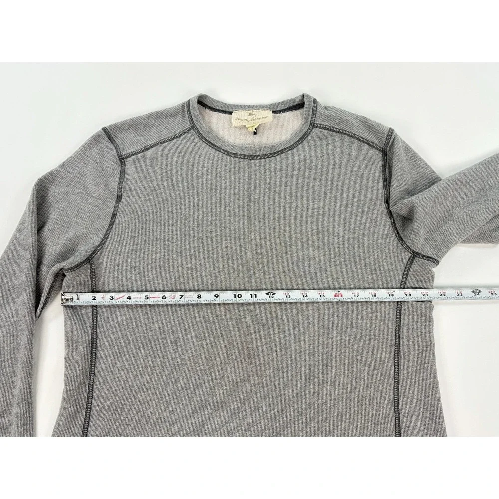Tommy Bahama Reversible Long Sleeve Thermal Shirt Gray Men's Large Sleepwear
